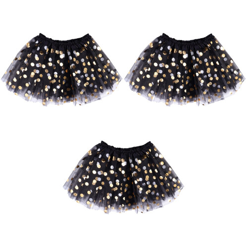 3Pièces Jupe Tulle Superposée Pour Fête Soirée Performance 2