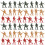 800Pièces Soldats Miniatures Plastique Jouets Décor Coloré 1