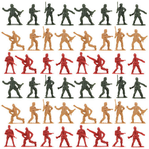 800Pièces Soldats Miniatures Plastique Jouets Décor Coloré