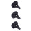 3Pièces Noire Ergonomique Large Pour Montagne Route 7