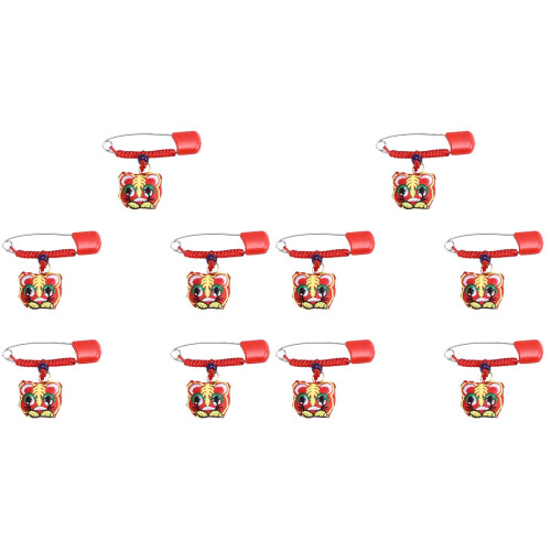 10Pièces Broches Pour Enfants, Épingles Couches Bébé Rouge 2