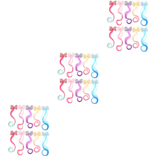 30Pièces Barrettes Clips Extensions Enfants Usage Festif 2