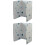 2Pièces Plaque Protection Cuisson Aluminium Blanc Nettoyage Facile 5