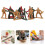 800Pièces Soldats Miniatures Plastique Jouets Décor Coloré 8