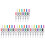 48Pièces Nail Art Outils Multicolores Usage Pro 7