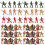 800Pièces Soldats Miniatures Plastique Jouets Décor Coloré 7