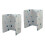 2Pièces Plaque Protection Cuisson Aluminium Blanc Nettoyage Facile 4