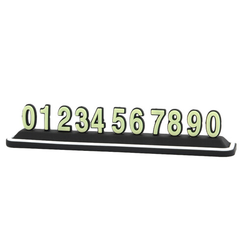 3Pièces Support Lettre Numéro Voiture Lumière Nocturne Multicolore