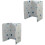 2Pièces Plaque Protection Cuisson Aluminium Blanc Nettoyage Facile 3