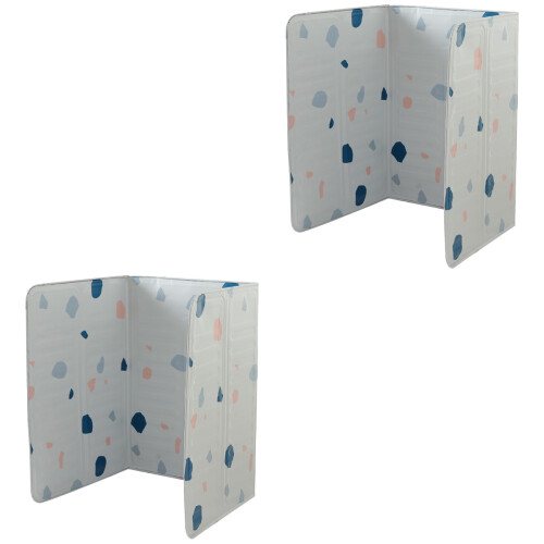 2Pièces Plaque Protection Cuisson Aluminium Blanc Nettoyage Facile 2
