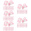 500Pièces Oreilles Enfants Rose Clips Perçage Mode 10