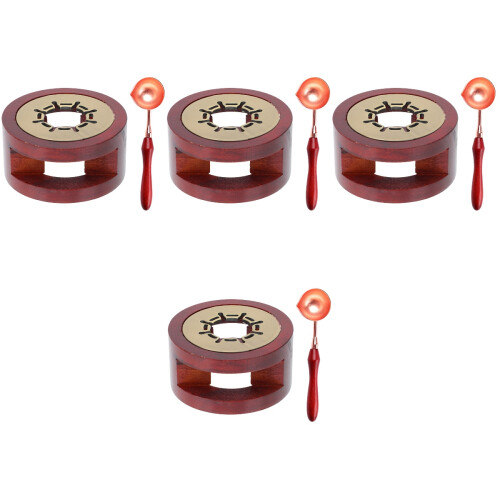 4Ensembles À Cire Marron Portable Pour Cachets Décoratifs DIY 2