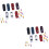 100Pièces Voitures Miniatures De Décor 1:150 Couleurs Assorties Fixes 6
