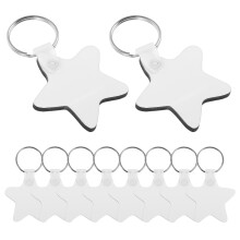 30Pièces Porte-Clés Vierges Blancs En Mdf Pour Sublimation