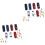 100Pièces Voitures Miniatures De Décor 1:150 Couleurs Assorties Fixes 3