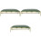 3Pièces Repose Poignet Vert Coussin Ergonomique 3