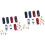 100Pièces Voitures Miniatures De Décor 1:150 Couleurs Assorties Fixes 4