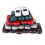 100Pièces Voitures Miniatures De Décor 1:150 Couleurs Assorties Fixes 9