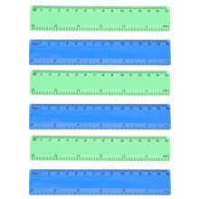 20Pièces Règle Droite Scolaire Plastique Chiffres Lisibles Assortis