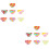 14Pièces Bols Silicone Colorés Pour Enfants Usage Repas 6