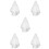 5Pièces Voile Long En Tulle Élégant Et Raffiné 8