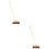 2Pièces Balais Ménagers À Manche Long En Bois Beige 8