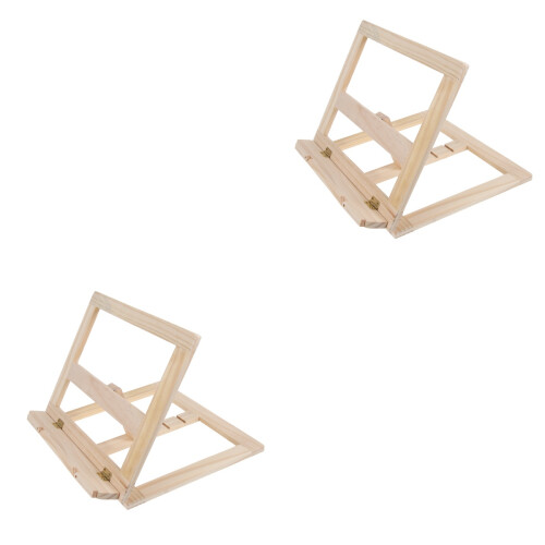 2Pièces Porte-Livre Bois , Support Et Lecture 2