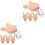 8Pièces - En Bois Beige, Clip Multifonction Pour Bébé 5