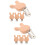 8Pièces - En Bois Beige, Clip Multifonction Pour Bébé 9