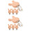 8Pièces - En Bois Beige, Clip Multifonction Pour Bébé 7