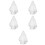 5Pièces Voile Long En Tulle Élégant Et Raffiné 7