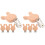8Pièces - En Bois Beige, Clip Multifonction Pour Bébé 4