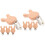 8Pièces - En Bois Beige, Clip Multifonction Pour Bébé 6