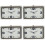 4Pièces Horloges Tableau De Bord Analogiques Multicolores Pour 9