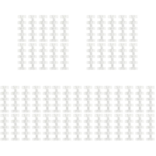 100Pièces Transparent 5 Trous Pratique 1