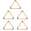 5Pcs Pine Wood Billiard Triangle Rack Khaki Color for Pool Tables 6