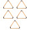 5Pcs Pine Wood Billiard Triangle Rack Khaki Color for Pool Tables 7