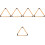 5Pcs Pine Wood Billiard Triangle Rack Khaki Color for Pool Tables 4