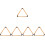 5Pcs Pine Wood Billiard Triangle Rack Khaki Color for Pool Tables 5