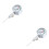 2Pièces Pression Ballon Argentée Usage Sport Valve D'air 6