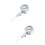 2Pièces Pression Ballon Argentée Usage Sport Valve D'air 7