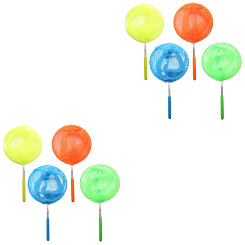8Pièces Nets De Pêche Telescopiques, Sécurité Enfant, Multicolore 2