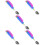 5Pcs Sky-Blue Adaptive Spoon Portable Disability Aids Tremble Proof 5