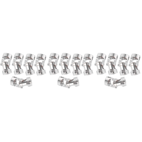 15Pièces Cardan Universel Argenté Pour Modèle Voiture Angles Variables 2