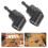 2Pièces Adaptateur Perceuse Angulaire 105 Acier Noir Maison 7