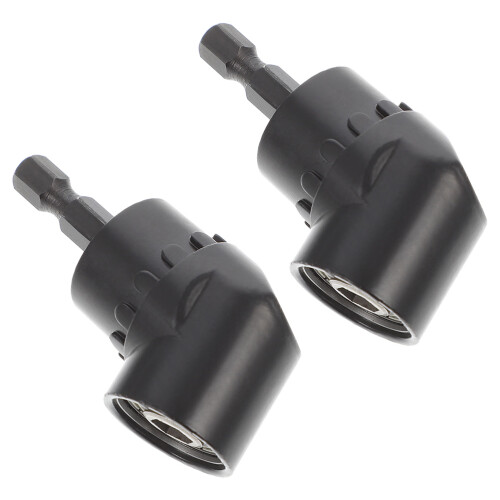 2Pièces Adaptateur Perceuse Angulaire 105 Acier Noir Maison