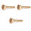3Pièces Embouchure Trompette Cuivre Usage Remplacement 3