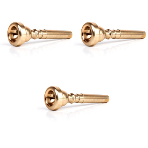 3Pièces Embouchure Trompette Cuivre Usage Remplacement 2