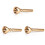 3Pièces Embouchure Trompette Cuivre Usage Remplacement 2