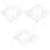 3Pcs Star Shaped Transparent Quilting Stencils for DIY Sewing Projects 4
